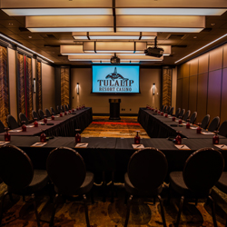 The fabulous Tulalip Resort Casino just north of Bellevue and Seattle on I-5 has spectacular meeting facilities and staff available for your event - check out Chinook I!