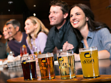 Try a selection of local micro brewery craft beers with delicious food choices at Seattle sports bar in Tulalip