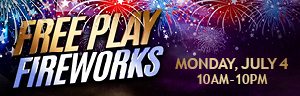 Celebrate the Fourth of July and win up to $1,000 Free Play!