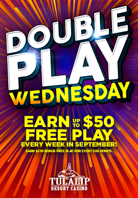 Tulalip Resort Casino - Win up to $50 Free Play each Wednesday!