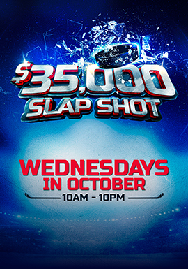 Take your best shot at winning up to $5,000 cash, Free Play and Seattle hockey tickets!