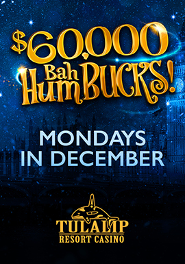 Find your holiday spirit and win up to $10,000! Two winners will be drawn every 30 minutes to reveal their cash prize.
