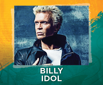 This is an image of when Billy Idol performed on August 15, 2021 at the Tulalip Amphitheatre.