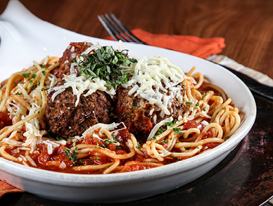 Cedars Cafe Spaghetti and Meatballs at the simply marvelous Tulalip Resort Casino