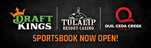 Tulalip Resort Casino DraftKings Sportsbook Now Open Sept. 2022.