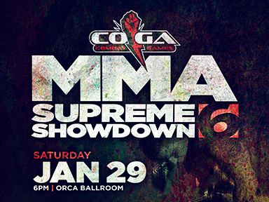 Tulalip Resort Casino Orca Ballroom Winter Event MMA Supreme Showdown 6 Saturday, January 29, 2022.