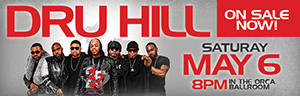 Come see Dru Hill perform in the Orca Ballroom on May 6, 2023, only at Tulalip Resort Casino.
