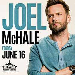 Come see Joel McHale perform in the Orca Ballroom on June 16, 2023, only at Tulalip Resort Casino.