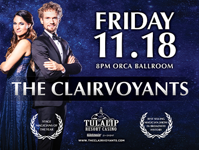 Tulalip Resort Casino Orca Ballroom performance by The Clairvoyants - November 18, 2022
