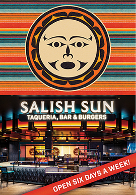 Tulalip Resort Casino - Salish Sun Taqueria, Bar & Burgers, tacos now open