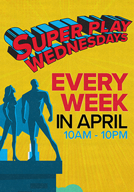 Be a superhero every Wednesday and be rewarded with super Free Play at Tulalip Resort Casino!